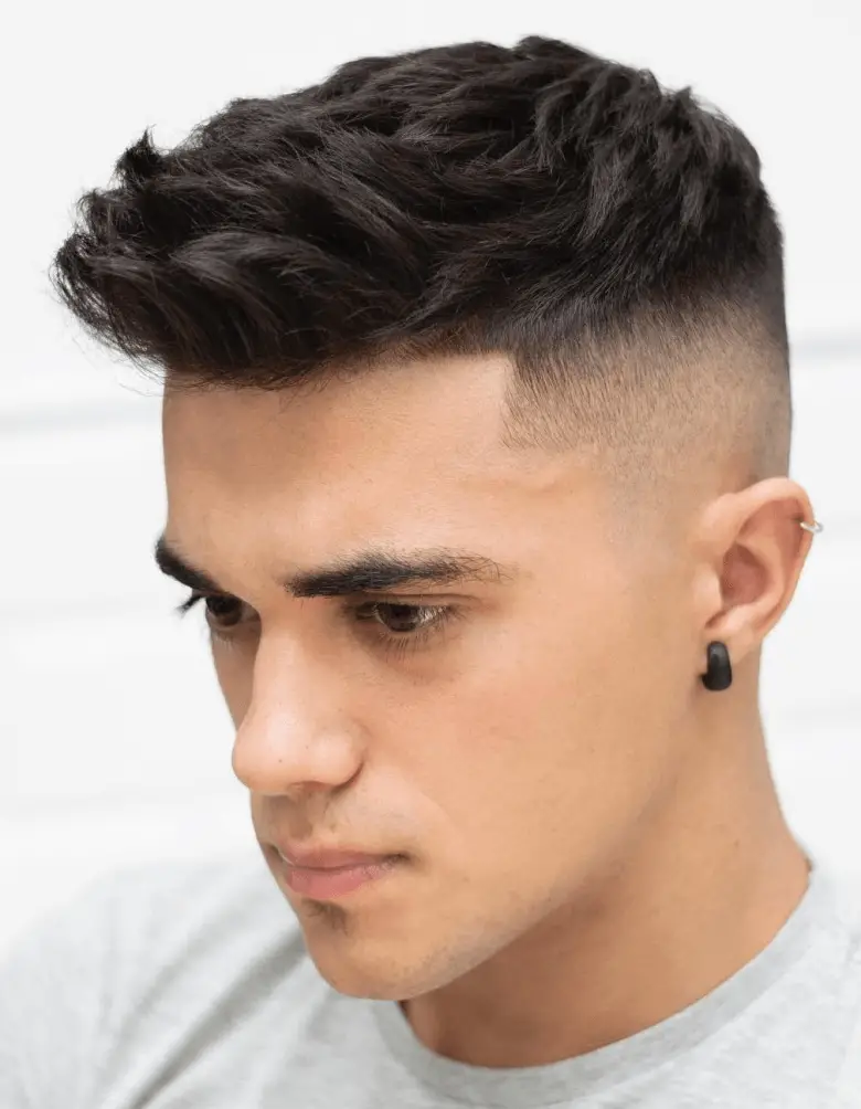 Textured hair with Taper Fade
