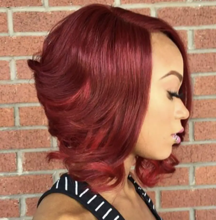 Curly Weave Red Chic