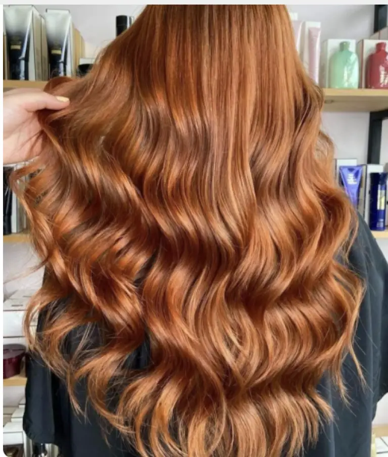 Shiny Copper Hair Color
