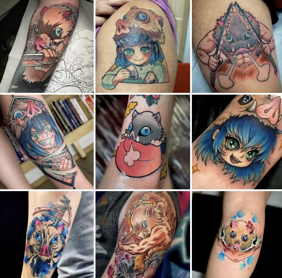Tattoos by Inosuke Ink by Tanjiro Demon Slayer Tattoo