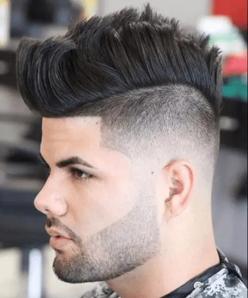 Low Drop Fade with Mohawk Haircut