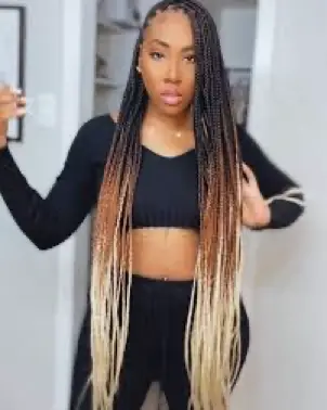Ombre Knotless Braids