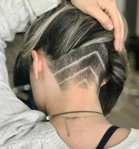 Cut Through Alt Hairstyle