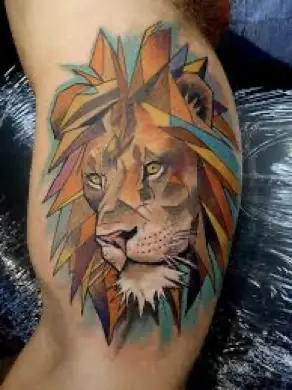 Lion Anime Tattoo