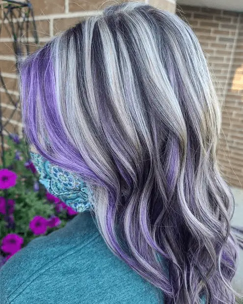 Purple Silver Hair