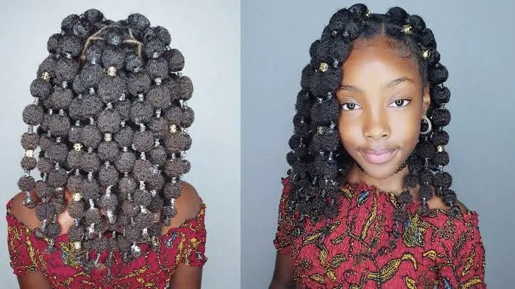 Black Girl Poodlepuffs Hair