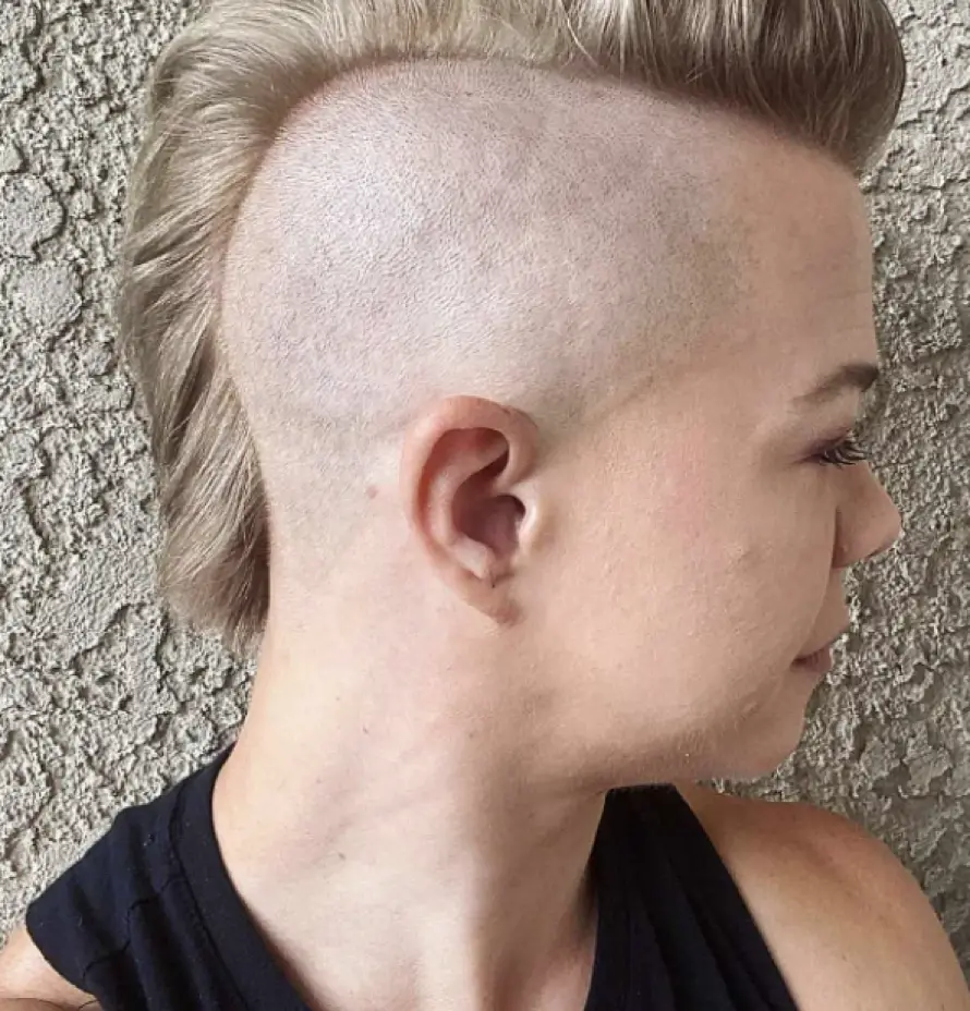 Long Mohawk with Side Shaves Alt Hairstyle
