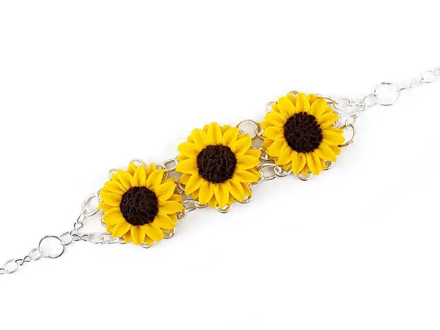 Sunflower Icon Bracelet
