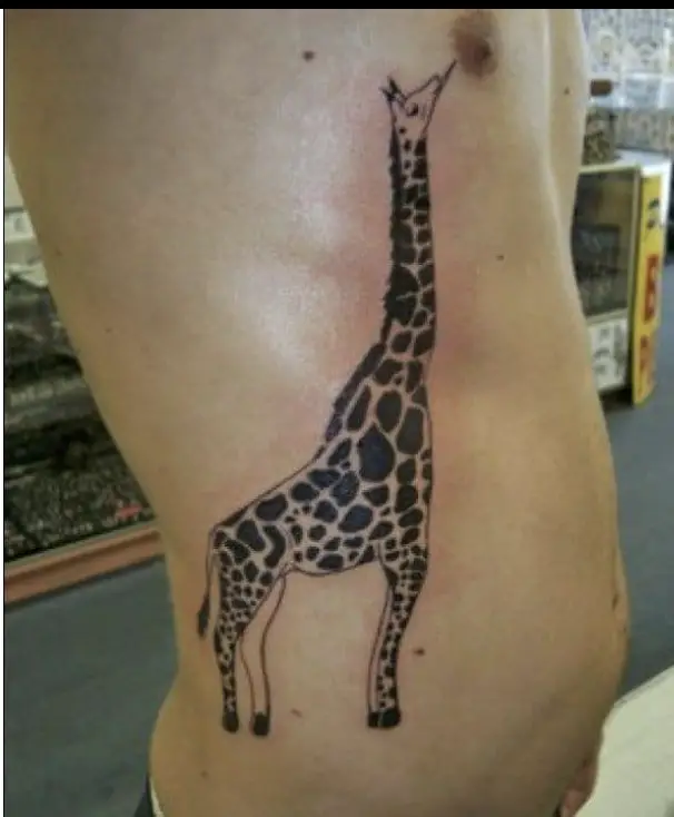 Funny Giraffe Tattoo