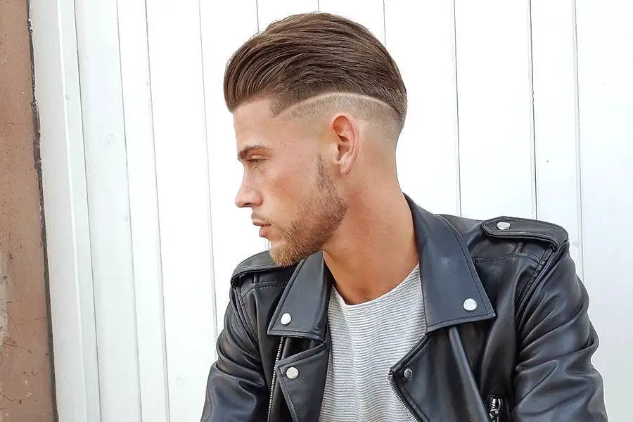 Comb Over High Brush With High Fade