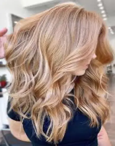 Strawberry Blonde Hair with Highlights