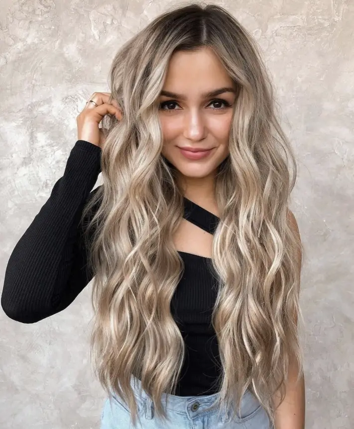 Long Hair with Curls