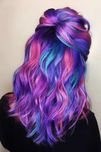 Ombre Rainbow Hairstyle
