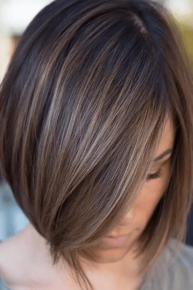 Bobbed Haircut with Highlights