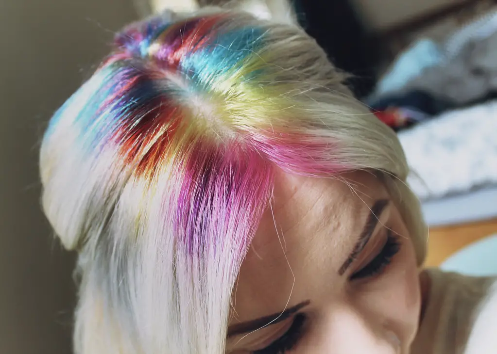 Rainbow Roots Hairstyle