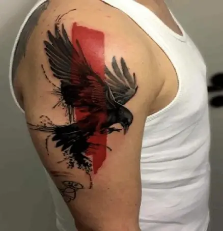 Raven Trash Polka Tattoo