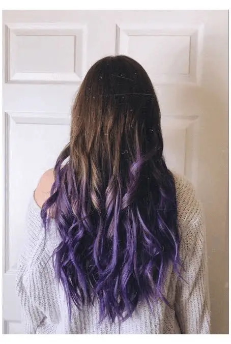Brown Purple Ombre Hair