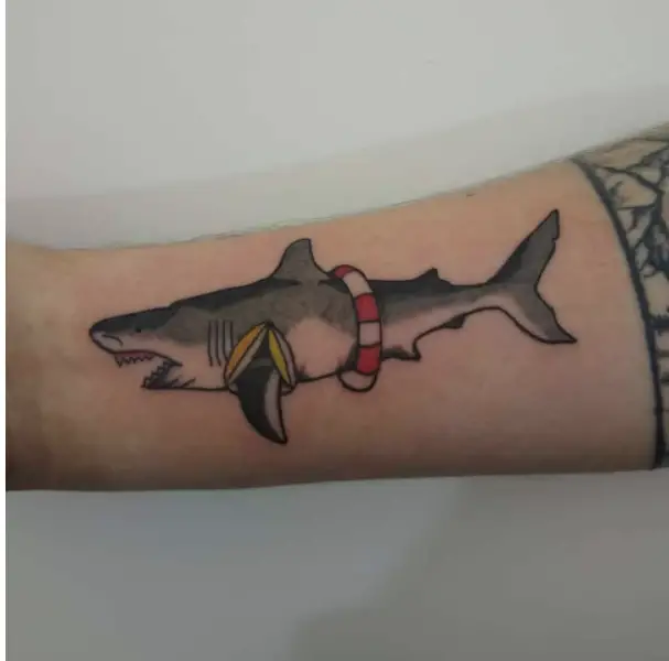 Funny Shark Tattoo