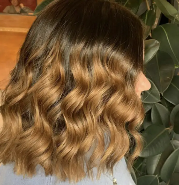 Simple Ombre with Loose Ring Curls