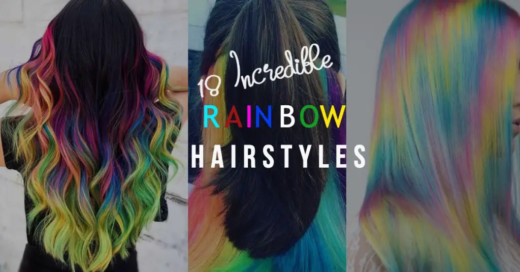 18 Incredible Rainbow Color Hairstyles