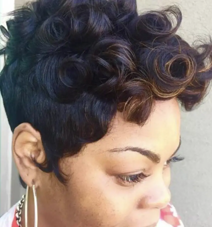 Short Curled Weave