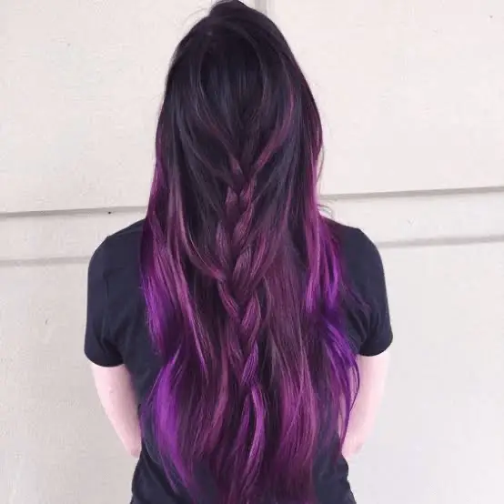 Ombre Purple Hair