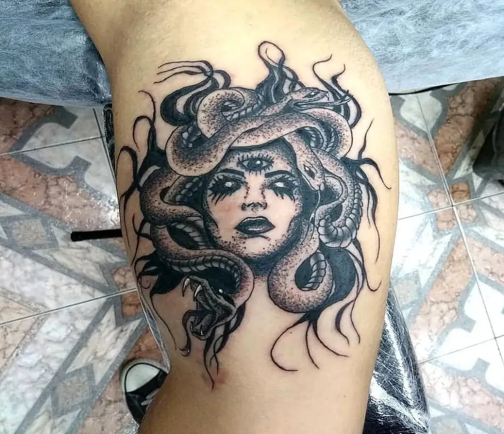 Medusa Trash Polka Tattoo