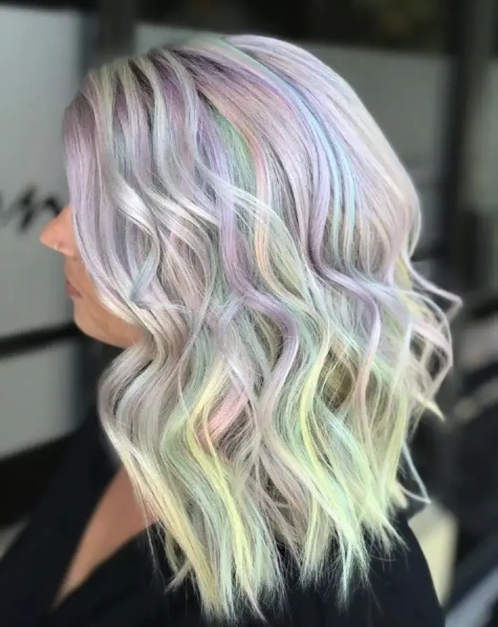Rainbow Pastel Hair Color