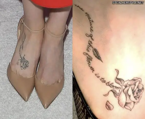 Lily Collins Tattoo