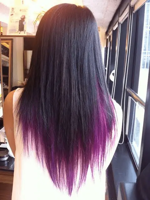 Purple Black Hair