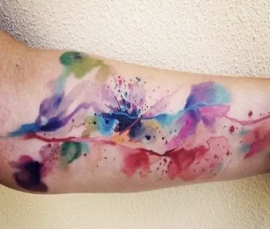 Watercolour Painting Tattoo