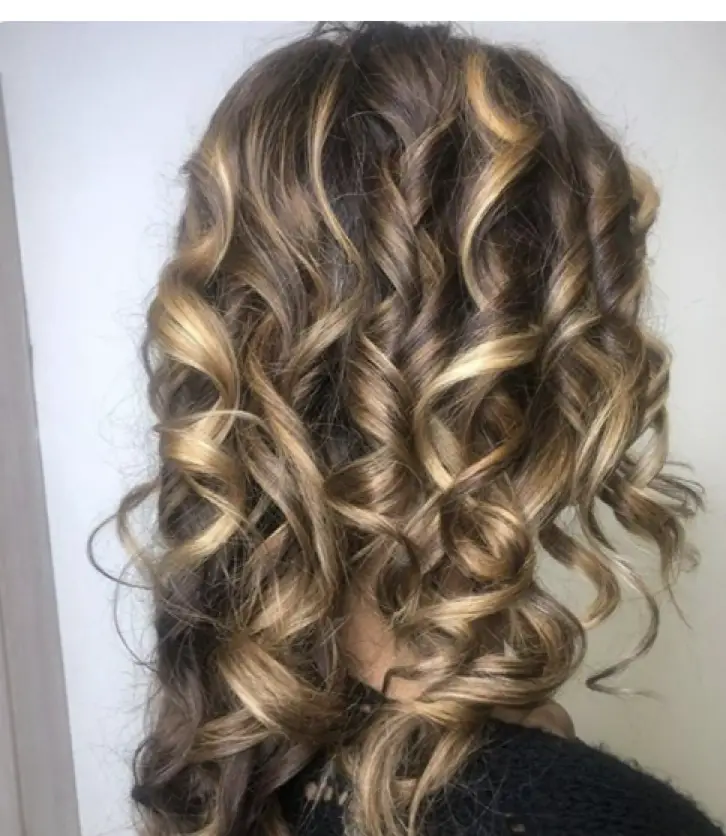 Honey Brown and Blonde Ringlets