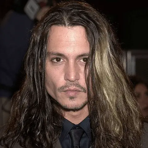 Open Hair Of Johnny Depp