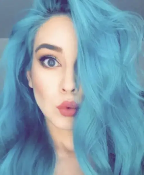 Light to Medium Blue Mermaid Hair
