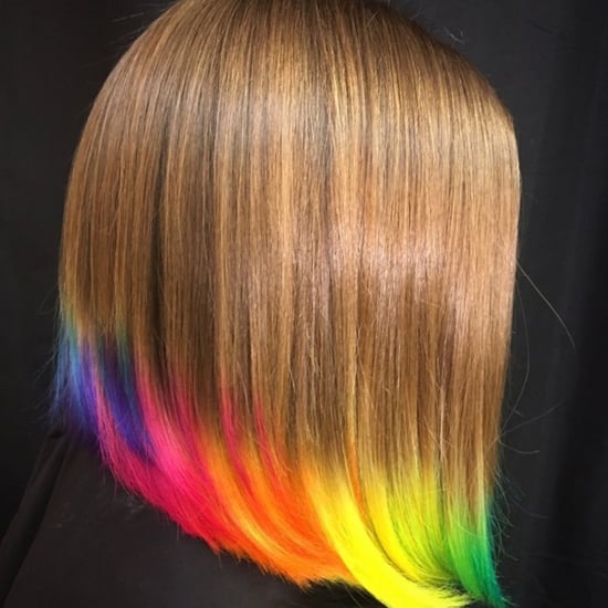 Rainbow Tips Hairstyle