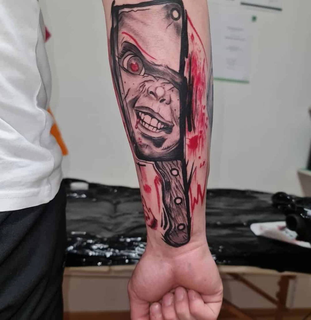 Horror Trash Polka Tattoo