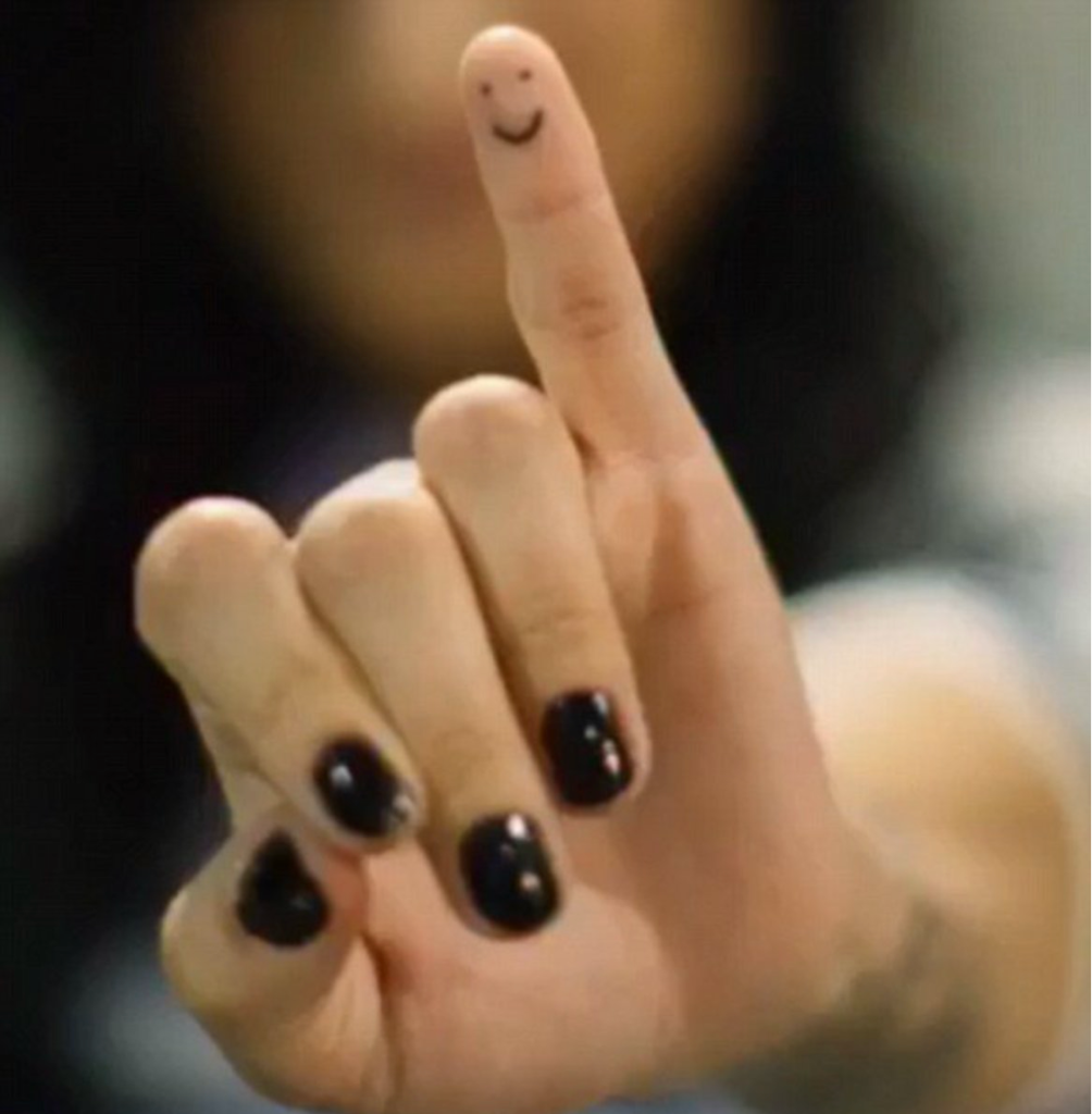 Demi Lovato Finger Tattoo