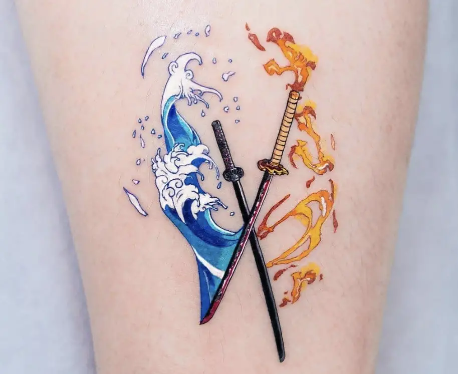 Nichirin Blades Ink by Tanjiro Demon Slayer Tattoo