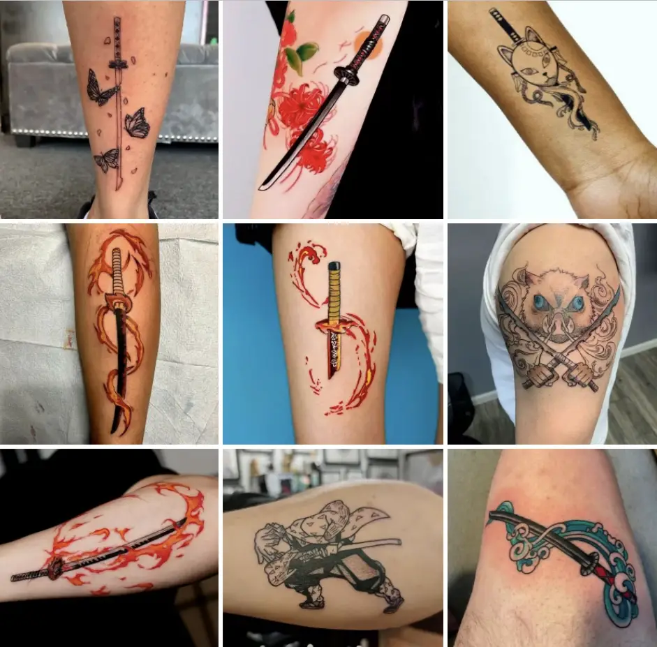 Demon Slayer Sword Tattoo