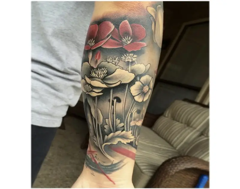 Polka Flower Trash Tattoo